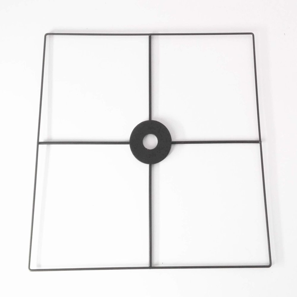 FixtureDisplays 16x16" Hub for Pockets up to 17.2" Wide Pockets Black 11605-BLACK-NPF