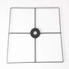 FixtureDisplays 16x16" Hub for Pockets up to 17.2" Wide Pockets Black 11605-BLACK-NPF view 1
