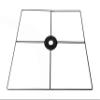 FixtureDisplays 16x16" Hub for Pockets up to 17.2" Wide Pockets Black 11605-BLACK-NPF view 3