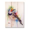 Wile E. Wood Crouser's Colorful Bird Wood Wall Art, 11x15, Tan view 1