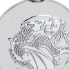 6oz Round Pewter Flask With Embossed Kells Dragon Design view 2