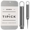 DAILYCARRYCO. TiPick Titanium Toothpick Holder - Portable Metal Travel Toothpick - Reusable EDC Micro Toothpick - Compact & Convenient, On-the-Go - Polished Titanium Construction view 1