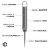 DAILYCARRYCO. TiPick Titanium Toothpick Holder - Portable Metal Travel Toothpick - Reusable EDC Micro Toothpick - Compact & Convenient, On-the-Go - Polished Titanium Construction view 3