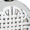 6oz Round Pewter Hip Flask With Embossed Celtic Knot Design view 2