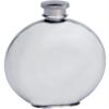 6oz Round pewter Hip Flask With Embossed Masonic Design view 3