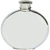 6oz Pewter Spirit Liquor Hip Flask - Round with Ship's Compass Star Design view 2