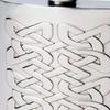 6oz Pewter Hip Flask with Embossed Celtic Viking Design view 2