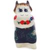 Polmedia Polish Pottery Cow Shaped Creamer UNIKAT - Poppy Passion Pattern Handmade in Boleslawiec Poland + Certificate of Authenticity view 2