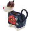 Polmedia Polish Pottery Cow Shaped Creamer UNIKAT - Poppy Passion Pattern Handmade in Boleslawiec Poland + Certificate of Authenticity view 3