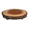 D-Art Collection Mahogany Wood Live Edge Tree Trunk Table Top in Natural view 1