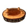 D-Art Collection Mahogany Wood Live Edge Tree Trunk Table Top in Natural view 2