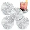 Water Soaker Swirl Absorbent Drink Coasters (Set of 4) - Made in USA view 1