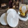 Water Soaker Swirl Absorbent Drink Coasters (Set of 4) - Made in USA view 2