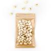 100 Bags/Pack Clear Front Kraft Paper Back with Round Hang-hole Food Safe Resealable Packagaing Bags (7.9" x 11.8", Clear/Kraft) view 1