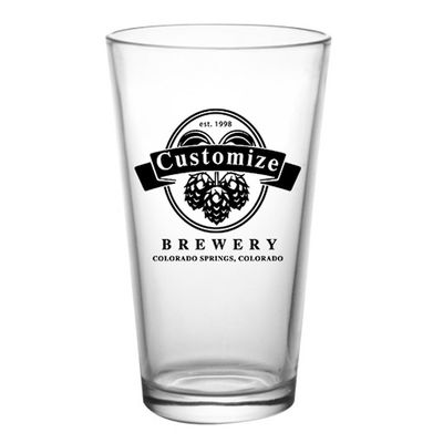 BARCONIC CUSTOMIZABLE - 16oz Pint/Mixing Glass - Hops - Pack of 12