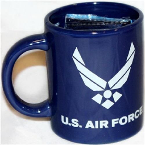 MWS 12oz Blue U.S. Air Force Wings Ceramic Mug with 12x18 Air Force Flag