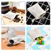 calary 100pcs Double Canvas Drawstring Bag Cotton Pouch Gift Sachet Bag Muslin Reusable Tea Bag 2.75x4 Inch view 3