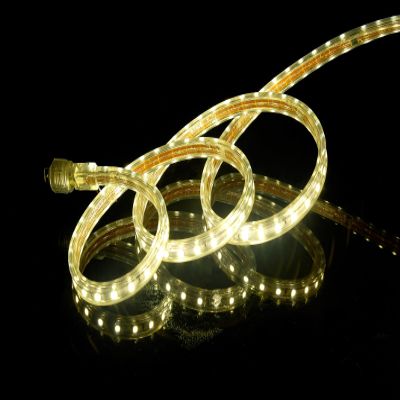 CBconcept UL Listed, 50 Feet, Super Bright 13500 Lumen, 3000K Warm White, Dimmable, 110-120V AC Flexible Flat LED Strip Rope Light, Commercial Grade, Indoor Outdoor use, Ready to plug n shine