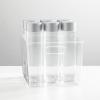 mDesign Plastic Modern Storage Organizer Bin Basket with Handles - 4 Pack - Clear view 4