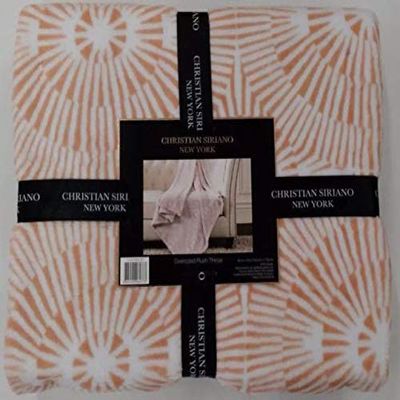 Christian Siriano Oversized Plush Throw Medallion Blush 60X70