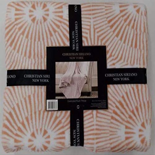 Christian Siriano Oversized Plush Throw Medallion Blush 60X70