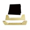 FixtureDisplays Vinyl Record Storage 50-Album Display Holder LP Organizer Tabletop LP Stand Pine Base & Black Acrylic Frame 16984-BLACK-FBA view 3
