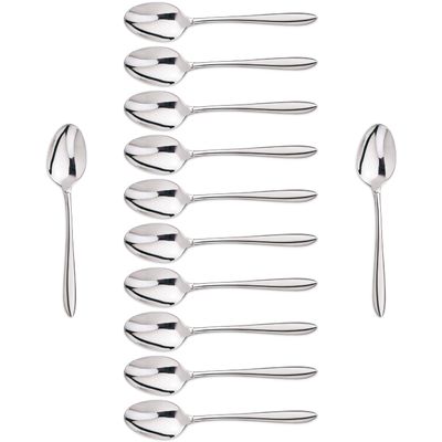 Arcos 560700-DUN14 Series Berlin-Box Dessert Table Spoon-Monoblock of one Stainless Steel 18/10 and 180 mm (7.09 Inch) Silver Colour (12 Piece), ands Plastic