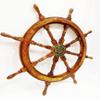 36" Nautical Marine Wooden Steering Ship Wheel ~ Pirate Captain Ship Wall Decor view 1