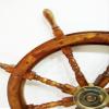 36" Nautical Marine Wooden Steering Ship Wheel ~ Pirate Captain Ship Wall Decor view 3