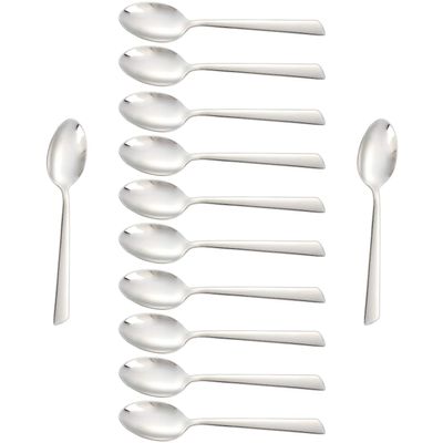 Arcos Series Toscana-Box Dessert Table Spoon-Monoblock of one Stainless Steel 18/10 and 180 mm (7.09 Inch) Silver Colour (12 Piece)