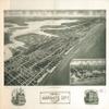16" x 24" 1925 Map Of Margate City New Jersey Aeroview view 1