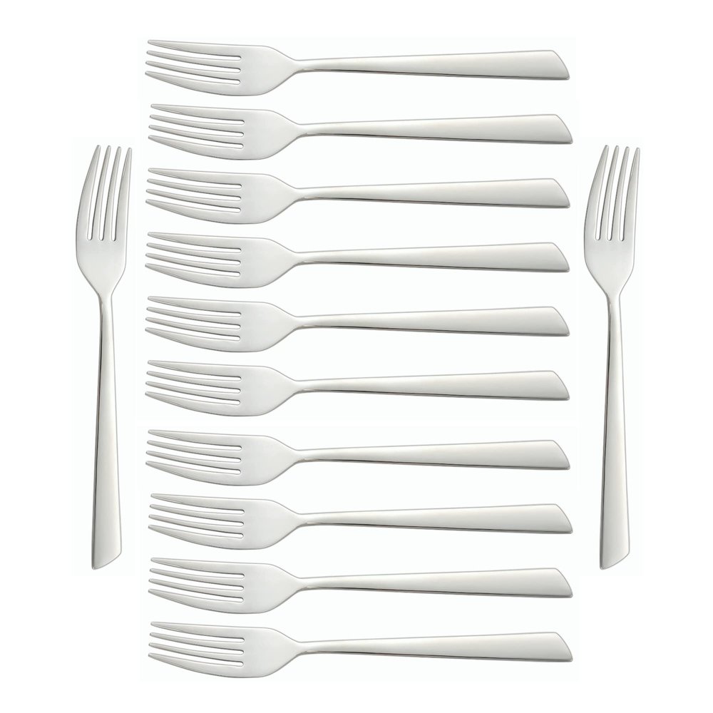 Arcos Series Toscana-Box Table Fork-Monoblock of one Stainless Steel 18/10 and 200 mm (7.87 Inch) Silver Colour (12 Piece), ands Plastic