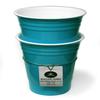 Rolling Sands Reusable BPA-Free 16 Ounce Turquoise Party Cups with Lids - 2 Pack, Made in USA view 2