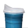Rolling Sands Reusable BPA-Free 16 Ounce Turquoise Party Cups with Lids - 2 Pack, Made in USA view 3