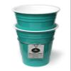 Rolling Sands Reusable BPA-Free 16 Ounce Aqua Party Cups with Lids - 2 Pack, Made in USA view 2