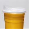 Rolling Sands Reusable BPA-Free 16 Ounce Yellow Party Cups with Lids - 2 Pack, Made in USA view 3