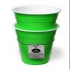 Rolling Sands Reusable BPA-Free 16 Ounce Neon Green Party Cups with Lids - 2 Pack, Made in USA view 2