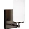 Generation Lighting 1-Light Alturas Contemporary Bath Fixture Wall Lamp Brushed Oil Rubbed Bronze 4124601-778 | Bathroom Light Fixture for Home Decor | Vanity Light Fixture and Bathroom Accessory view 1