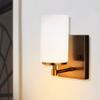 Generation Lighting 1-Light Alturas Contemporary Bath Fixture Wall Lamp Brushed Oil Rubbed Bronze 4124601-778 | Bathroom Light Fixture for Home Decor | Vanity Light Fixture and Bathroom Accessory view 2