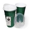 Rolling Sands Reusable BPA-Free 16 Ounce Green Party Cups with Lids - 2 Pack, Made in USA view 1
