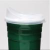 Rolling Sands Reusable BPA-Free 16 Ounce Green Party Cups with Lids - 2 Pack, Made in USA view 3
