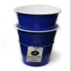 Rolling Sands Reusable BPA-Free 16 Ounce Blue Party Cups with Lids - 2 Pack, Made in USA view 2