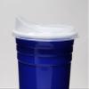 Rolling Sands Reusable BPA-Free 16 Ounce Blue Party Cups with Lids - 2 Pack, Made in USA view 3