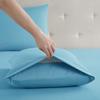 Clara Clark Queen Sheets, 6 Piece Set - Hotel Luxury Sheets for Queen Size Bed, Super Soft Bedding Set, Beach Blue view 3