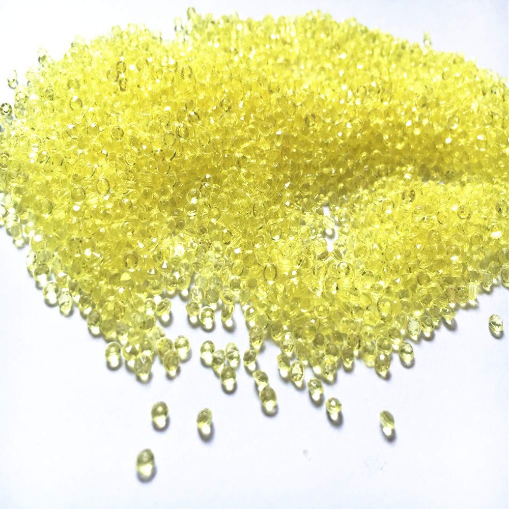 Briliant Shop 2.5mm Acrylic Color Faux Round Diamond Crystals Treasure Gems for Table Scatters, Vase Fillers, Event, Wedding, Arts & Crafts (10000 pcs) (Light Yellow)