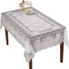 Azerlee Lace Tablecloth Rectangular Table Cloth Floral Table Cover for Kitchen Dining Table Wedding Party Baby Shower Banquet Dcor, 60 X 90 Inch view 2
