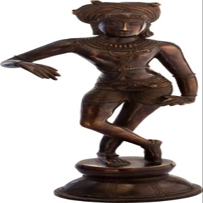 Exotic India Vrisha-vahana Shiva - Brass Statue - Color Antique Brown Color