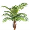 AMERIQUE 6 Tech, w Gorgeous & Unique 5 Feet Phoenix Palm Artificial Plant Tree with Nursery Plastic Pot, Real Touch Technology, 6', Green view 2
