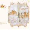 AMSS 5 Pices Bathroom Accessory Set Resin Soap Dish, Soap Dispenser, Toothbrush Holder & Tumbler,3D Flower Deco view 2