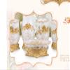AMSS 5 Pices Bathroom Accessory Set Resin Soap Dish, Soap Dispenser, Toothbrush Holder & Tumbler,3D Flower Deco view 4